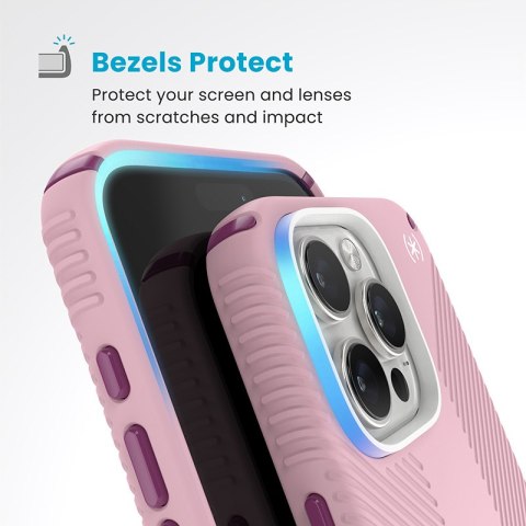 Speck Presidio2 Grip ClickLock & MagSafe - Etui iPhone 16 Pro Max (Wednesday Pink / Boysenberry Purple / White) Speck Presidio2 Grip ClickLock & MagSafe - Etui iPhone 16 Pro Max (Wednesday Pink / Boysenberry Purple / White)