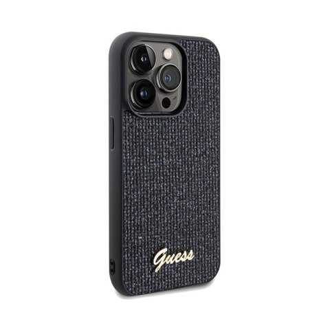 Guess Disco Metal Script - Etui iPhone 14 Pro (czarny) Guess Disco Metal Script - Etui iPhone 14 Pro (czarny)