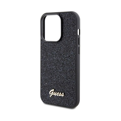 Guess Disco Metal Script - Etui iPhone 14 Pro (czarny) Guess Disco Metal Script - Etui iPhone 14 Pro (czarny)