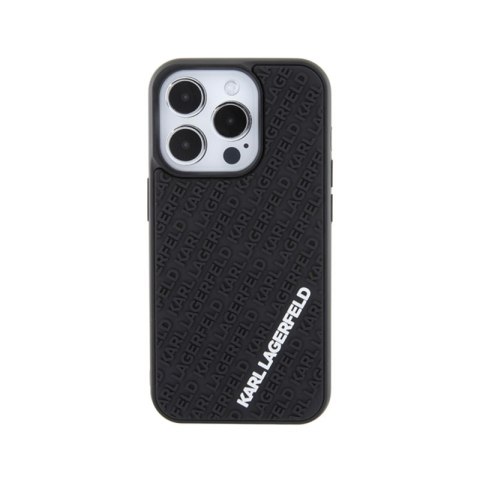 Karl Lagerfeld 3D Rubber Multi Logo - Etui iPhone 15 Pro (czarny) Karl Lagerfeld 3D Rubber Multi Logo - Etui iPhone 15 Pro (czarny)