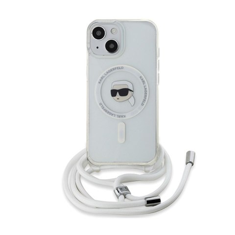 Karl Lagerfeld Crossbody IML Karl Head MagSafe - Etui iPhone 15 / 14 / 13 (przezroczysty) Karl Lagerfeld Crossbody IML Karl Head MagSafe - Etui iPhone 15 / 14 / 13 (przezroczysty)