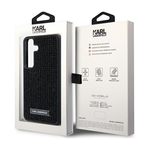 Karl Lagerfeld Rhinestone Metal Logo - Etui Samsung Galaxy S24 (czarny) Karl Lagerfeld Rhinestone Metal Logo - Etui Samsung Galaxy S24 (czarny)