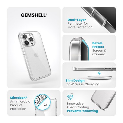 Speck Gemshell - Etui iPhone 15 Pro (Clear)