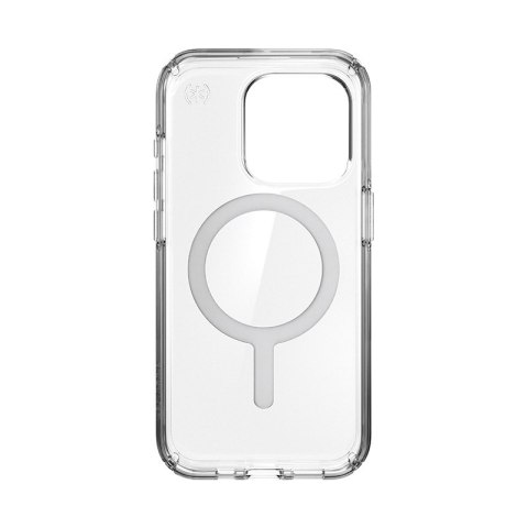 Speck Presidio Perfect-Clear MagSafe - Etui iPhone 15 Pro (Clear / Chrome Finish / Serene Silver) Speck Presidio Perfect-Clear MagSafe - Etui iPhone 15 Pro (Clear / Chrome Finish / Serene Silver)