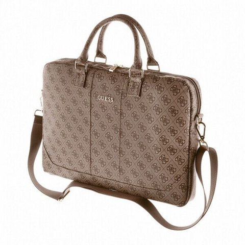 Guess 4G Uptown Computer Bag - Torba na notebooka 16" / 15" (brązowy) Guess 4G Uptown Computer Bag - Torba na notebooka 16" / 15" (brązowy)