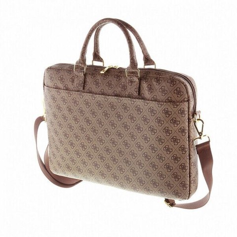 Guess 4G Uptown Computer Bag - Torba na notebooka 16" / 15" (brązowy) Guess 4G Uptown Computer Bag - Torba na notebooka 16" / 15" (brązowy)