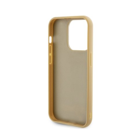 Guess Disco Metal Script - Etui iPhone 15 Pro (złoty) Guess Disco Metal Script - Etui iPhone 15 Pro (złoty)