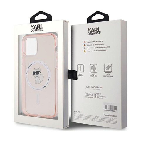 Karl Lagerfeld IML Choupette MagSafe - Etui iPhone 12 / iPhone 12 Pro (różowy) Karl Lagerfeld IML Choupette MagSafe - Etui iPhone 12 / iPhone 12 Pro (różowy)