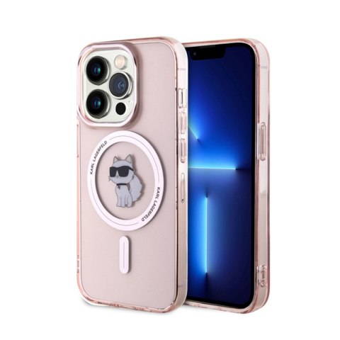 Karl Lagerfeld IML Choupette MagSafe - Etui iPhone 15 Pro (różowy) Karl Lagerfeld IML Choupette MagSafe - Etui iPhone 15 Pro (różowy)