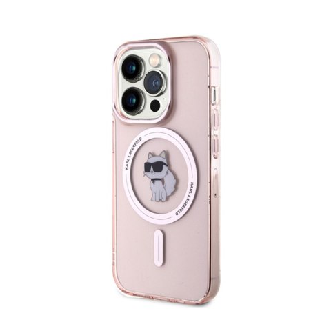 Karl Lagerfeld IML Choupette MagSafe - Etui iPhone 15 Pro (różowy) Karl Lagerfeld IML Choupette MagSafe - Etui iPhone 15 Pro (różowy)