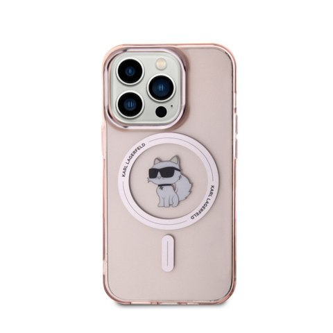 Karl Lagerfeld IML Choupette MagSafe - Etui iPhone 15 Pro (różowy) Karl Lagerfeld IML Choupette MagSafe - Etui iPhone 15 Pro (różowy)