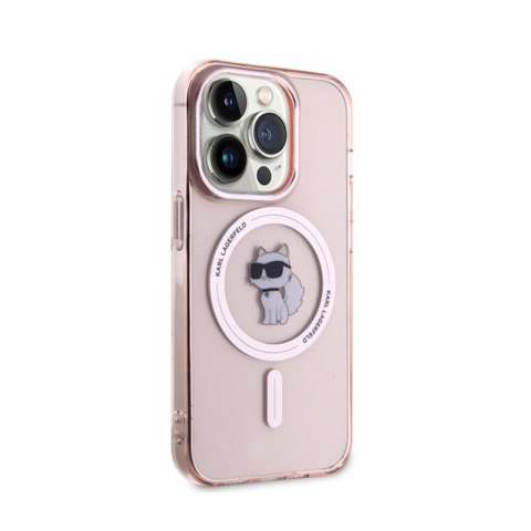 Karl Lagerfeld IML Choupette MagSafe - Etui iPhone 15 Pro (różowy) Karl Lagerfeld IML Choupette MagSafe - Etui iPhone 15 Pro (różowy)