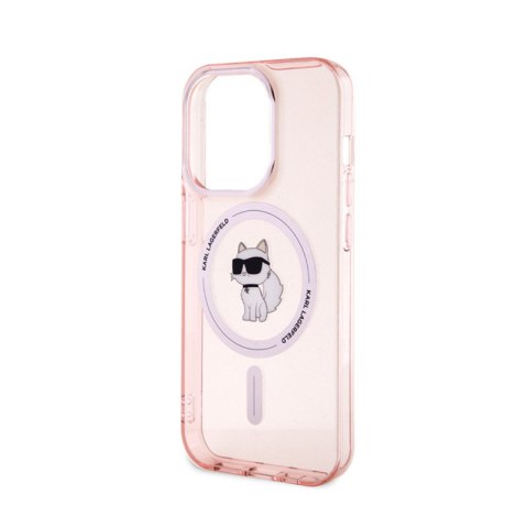 Karl Lagerfeld IML Choupette MagSafe - Etui iPhone 15 Pro (różowy) Karl Lagerfeld IML Choupette MagSafe - Etui iPhone 15 Pro (różowy)