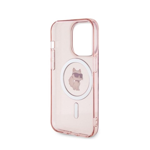 Karl Lagerfeld IML Choupette MagSafe - Etui iPhone 15 Pro (różowy) Karl Lagerfeld IML Choupette MagSafe - Etui iPhone 15 Pro (różowy)