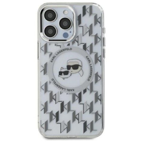 Karl Lagerfeld IML Monogram Karl & Choupette Head MagSafe - Etui iPhone 16 Pro (przezroczysty) Karl Lagerfeld IML Monogram Karl & Choupette Head MagSafe - Etui iPhone 16 Pro (przezroczysty)