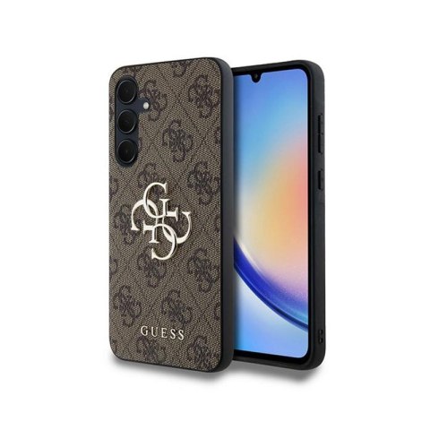 Guess 4G Big Metal Logo - Etui Samsung Galaxy A35 5G (brązowy) Guess 4G Big Metal Logo - Etui Samsung Galaxy A35 5G (brązowy)