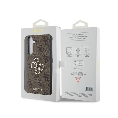 Guess 4G Big Metal Logo - Etui Samsung Galaxy A35 5G (brązowy) Guess 4G Big Metal Logo - Etui Samsung Galaxy A35 5G (brązowy)