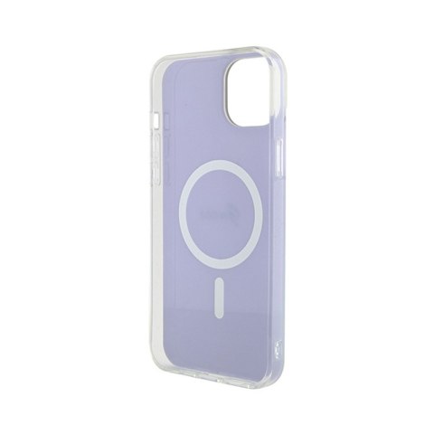 Guess IML Iridescent MagSafe - Etui iPhone 15 Plus (fioletowy) Guess IML Iridescent MagSafe - Etui iPhone 15 Plus (fioletowy)