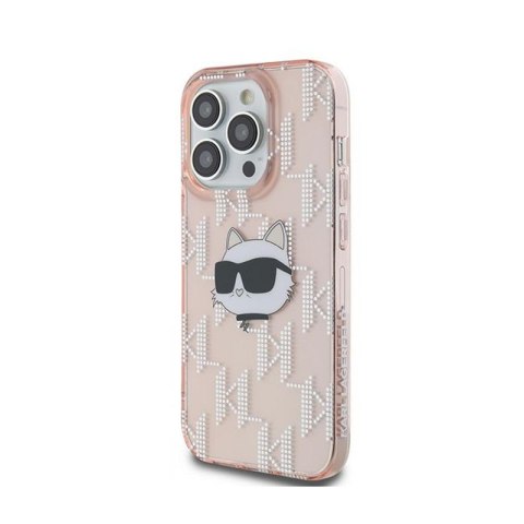 Karl Lagerfeld IML Choupette Head & Monogram - Etui iPhone 13 Pro (różowy) Karl Lagerfeld IML Choupette Head & Monogram - Etui iPhone 13 Pro (różowy)