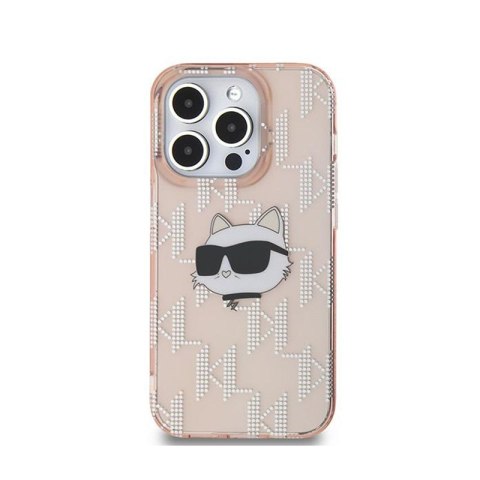 Karl Lagerfeld IML Choupette Head & Monogram - Etui iPhone 13 Pro (różowy) Karl Lagerfeld IML Choupette Head & Monogram - Etui iPhone 13 Pro (różowy)