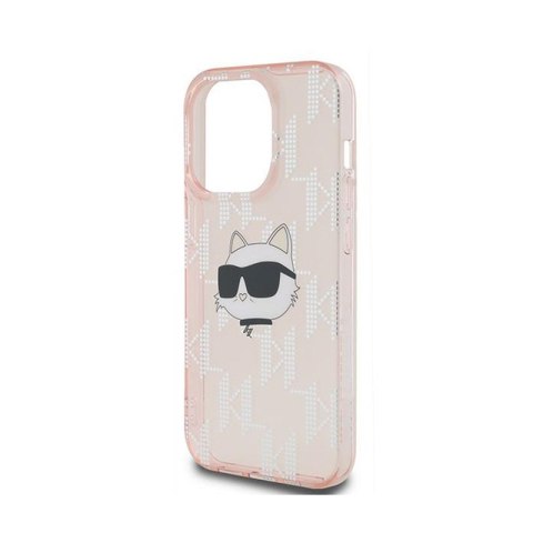 Karl Lagerfeld IML Choupette Head & Monogram - Etui iPhone 13 Pro (różowy) Karl Lagerfeld IML Choupette Head & Monogram - Etui iPhone 13 Pro (różowy)