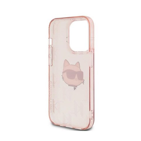 Karl Lagerfeld IML Choupette Head & Monogram - Etui iPhone 13 Pro (różowy) Karl Lagerfeld IML Choupette Head & Monogram - Etui iPhone 13 Pro (różowy)