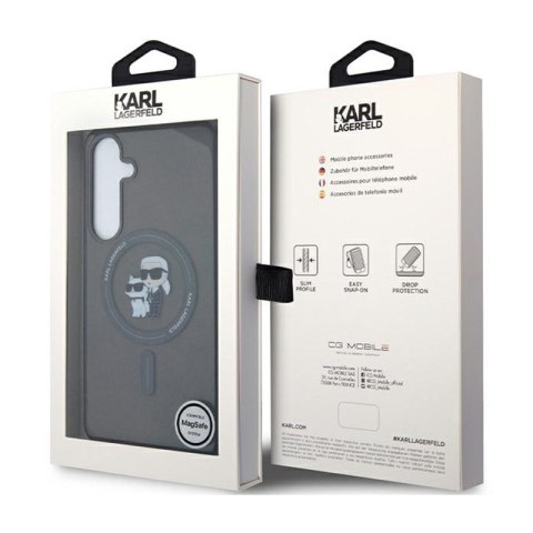 Karl Lagerfeld IML Karl & Choupette Glitter MagSafe - Etui Samsung Galaxy S24+ (czarny) Karl Lagerfeld IML Karl & Choupette Glitter MagSafe - Etui Samsung Galaxy S24+ (czarny)