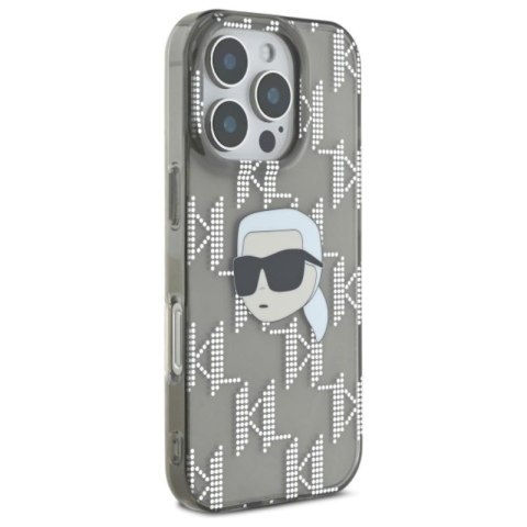 Karl Lagerfeld IML Karl Head Electroplated - Etui iPhone 16 Pro Max (czarny) Karl Lagerfeld IML Karl Head Electroplated - Etui iPhone 16 Pro Max (czarny)