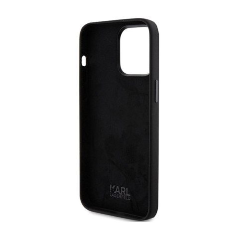 Karl Lagerfeld Silicone Choupette Metal Pin - Etui iPhone 15 Pro (czarny) Karl Lagerfeld Silicone Choupette Metal Pin - Etui iPhone 15 Pro (czarny)