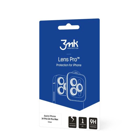 3mk Lens Protection Pro - Szkło na obiektyw aparatu iPhone 14 Pro / iPhone 14 Pro Max 3mk Lens Protection Pro - Szkło na obiektyw aparatu iPhone 14 Pro / iPhone 14 Pro Max
