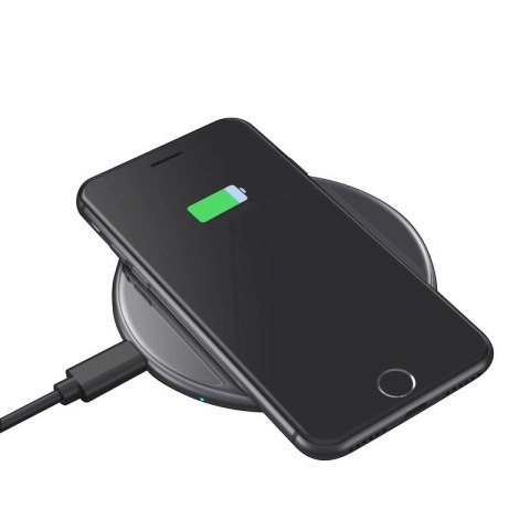 Crong PowerSpot Fast Wireless Charger - Aluminiowa ładowarka bezprzewodowa Qi 15W USB-C z powłoką ze szkła hartowanego (Shadow B Crong PowerSpot Fast Wireless Charger - Aluminiowa ładowarka bezprzewodowa Qi 15W USB-C z powłoką ze szkła hartowanego (Shadow B