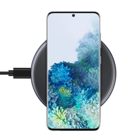 Crong PowerSpot Fast Wireless Charger - Aluminiowa ładowarka bezprzewodowa Qi 15W USB-C z powłoką ze szkła hartowanego (Shadow B Crong PowerSpot Fast Wireless Charger - Aluminiowa ładowarka bezprzewodowa Qi 15W USB-C z powłoką ze szkła hartowanego (Shadow B