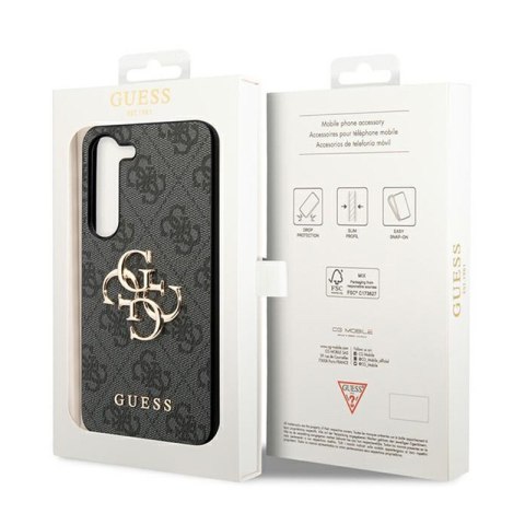 Guess 4G Big Metal Logo - Etui Samsung Galaxy A55 5G (czarny) Guess 4G Big Metal Logo - Etui Samsung Galaxy A55 5G (czarny)