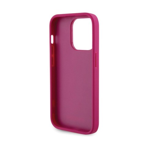 Guess 4G Strass Metal Logo - Etui iPhone 15 Pro (różowy) Guess 4G Strass Metal Logo - Etui iPhone 15 Pro (różowy)