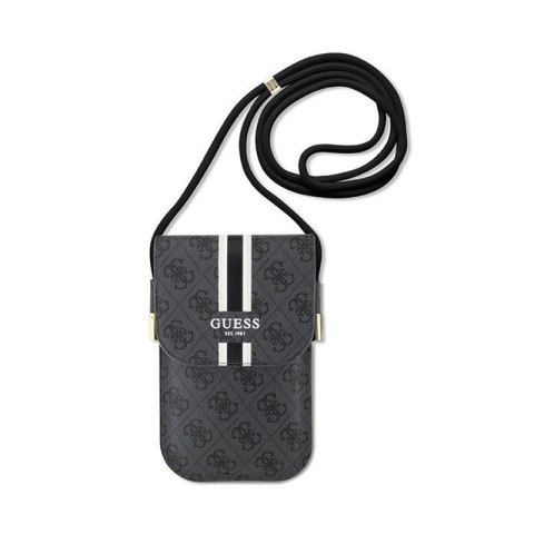 Guess 4G Stripes - Torebka crossbody na telefon (czarny) Guess 4G Stripes - Torebka crossbody na telefon (czarny)