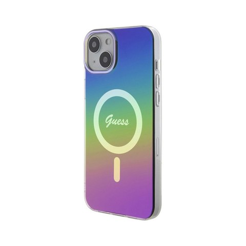 Guess IML Iridescent MagSafe - Etui iPhone 15 (kolorowy) Guess IML Iridescent MagSafe - Etui iPhone 15 (kolorowy)
