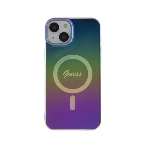 Guess IML Iridescent MagSafe - Etui iPhone 15 (kolorowy) Guess IML Iridescent MagSafe - Etui iPhone 15 (kolorowy)