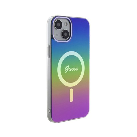 Guess IML Iridescent MagSafe - Etui iPhone 15 (kolorowy) Guess IML Iridescent MagSafe - Etui iPhone 15 (kolorowy)
