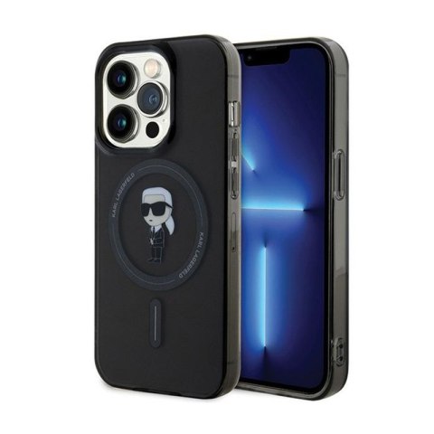 Karl Lagerfeld IML Ikonik MagSafe - Etui iPhone 14 Pro Max (czarny) Karl Lagerfeld IML Ikonik MagSafe - Etui iPhone 14 Pro Max (czarny)