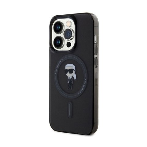 Karl Lagerfeld IML Ikonik MagSafe - Etui iPhone 14 Pro Max (czarny) Karl Lagerfeld IML Ikonik MagSafe - Etui iPhone 14 Pro Max (czarny)