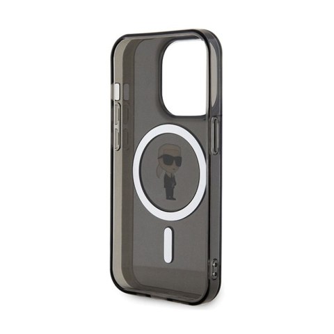Karl Lagerfeld IML Ikonik MagSafe - Etui iPhone 14 Pro Max (czarny) Karl Lagerfeld IML Ikonik MagSafe - Etui iPhone 14 Pro Max (czarny)