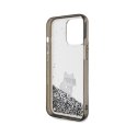 Karl Lagerfeld Liquid Glitter Choupette - Etui iPhone 13 Pro (przezroczysty)