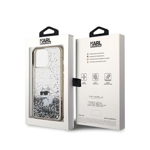 Karl Lagerfeld Liquid Glitter Choupette - Etui iPhone 13 Pro (przezroczysty) Karl Lagerfeld Liquid Glitter Choupette - Etui iPhone 13 Pro (przezroczysty)