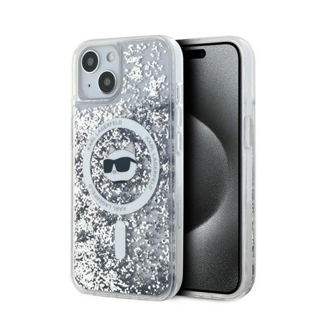 Karl Lagerfeld Liquid Glitter Choupette Head MagSafe - Etui iPhone 15 / 14 / 13 (przezroczysty) Karl Lagerfeld Liquid Glitter Choupette Head MagSafe - Etui iPhone 15 / 14 / 13 (przezroczysty)