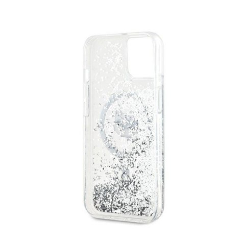 Karl Lagerfeld Liquid Glitter Choupette Head MagSafe - Etui iPhone 15 / 14 / 13 (przezroczysty) Karl Lagerfeld Liquid Glitter Choupette Head MagSafe - Etui iPhone 15 / 14 / 13 (przezroczysty)