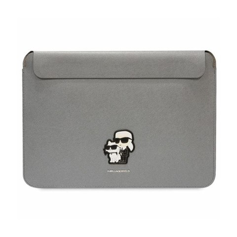 Karl Lagerfeld NFT Saffiano Karl & Choupette Sleeve - Etui na notebook 14" (Srebrny) Karl Lagerfeld NFT Saffiano Karl & Choupette Sleeve - Etui na notebook 14" (Srebrny)