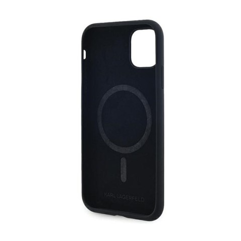 Karl Lagerfeld Silicone Karl & Choupette MagSafe - Etui iPhone 11 (czarny) Karl Lagerfeld Silicone Karl & Choupette MagSafe - Etui iPhone 11 (czarny)