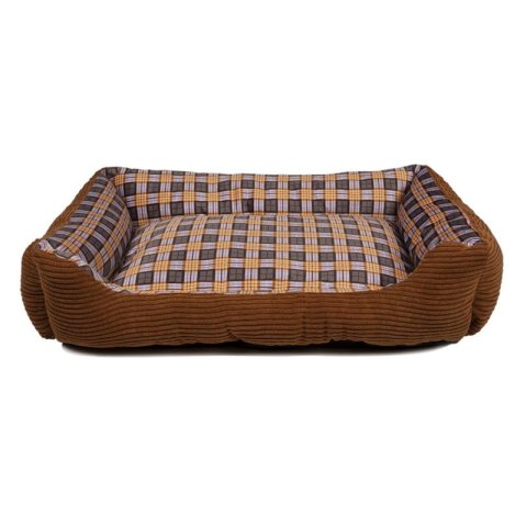 Miekkie legowisko kanapa dla psa 75 x 58 x 19 cm roz. L (brązowy) Miekkie legowisko kanapa dla psa 75 x 58 x 19 cm roz. L (brązowy)