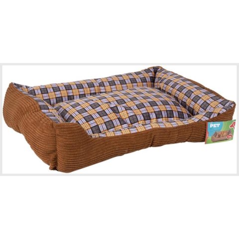 Miekkie legowisko kanapa dla psa 75 x 58 x 19 cm roz. L (brązowy) Miekkie legowisko kanapa dla psa 75 x 58 x 19 cm roz. L (brązowy)