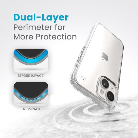 Speck Presidio Perfect-Clear - Etui iPhone 15 / iPhone 14 / iPhone 13 (Clear) Speck Presidio Perfect-Clear - Etui iPhone 15 / iPhone 14 / iPhone 13 (Clear)